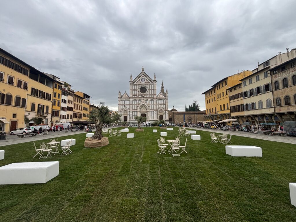 Allestimento Piazza Santa Croce – Firenze